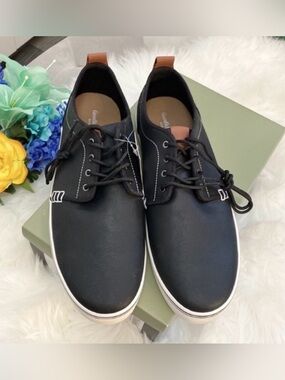 Men’s Black Elliot Lace Up Black Oxford Sneakers Sz 11.5 NEW! FIRM!